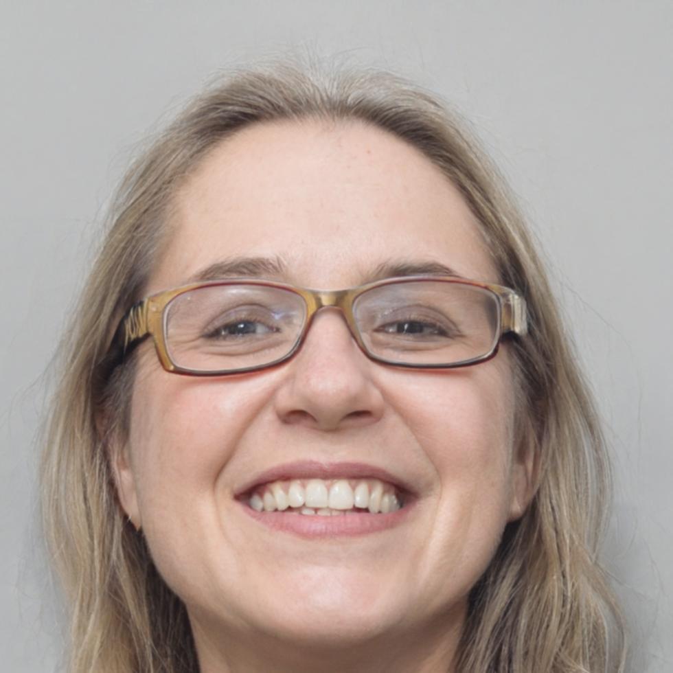 Retrato profesional de instructora especializada en finanzas corporativas